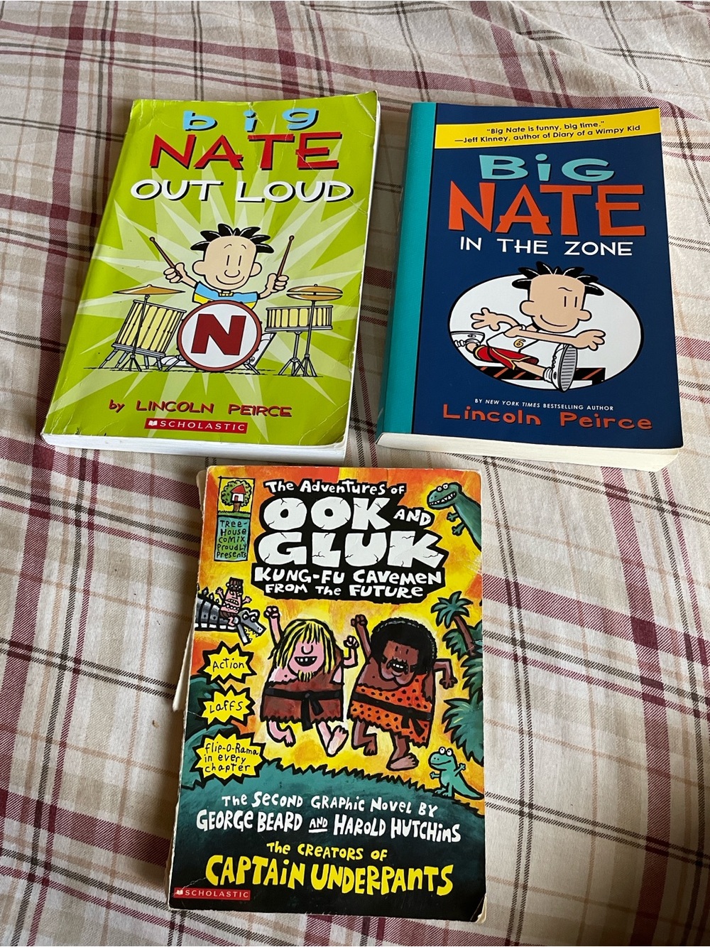 Big Nate Book Bundle by - Green & Blue Covers